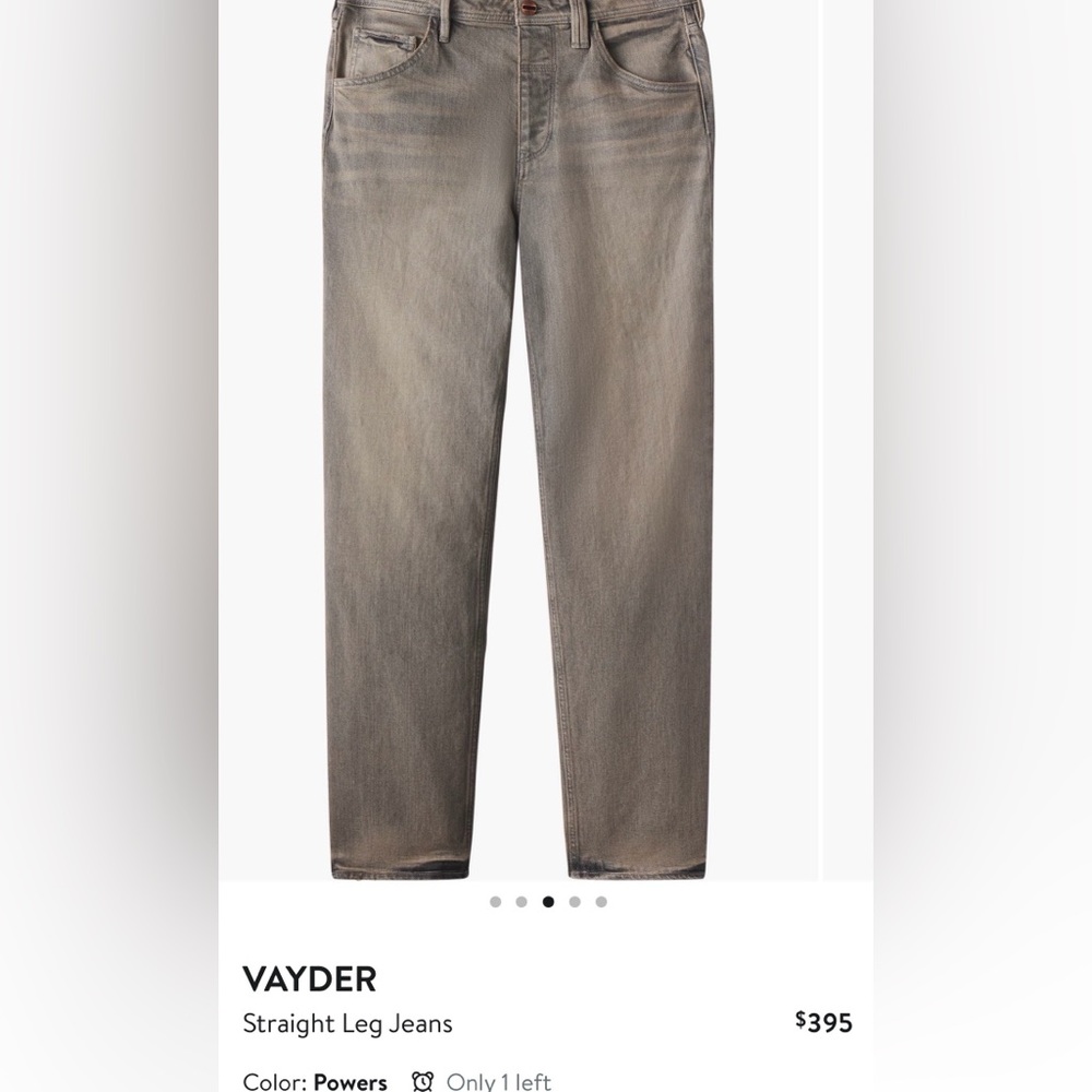 Vayder tapered straight power jeans sz 32